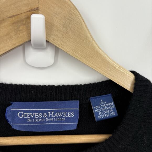 Vintage Cashmere Sweater Mens Large Pullover Minimalist Luxury Old Money Preppy - Picture 5 of 6